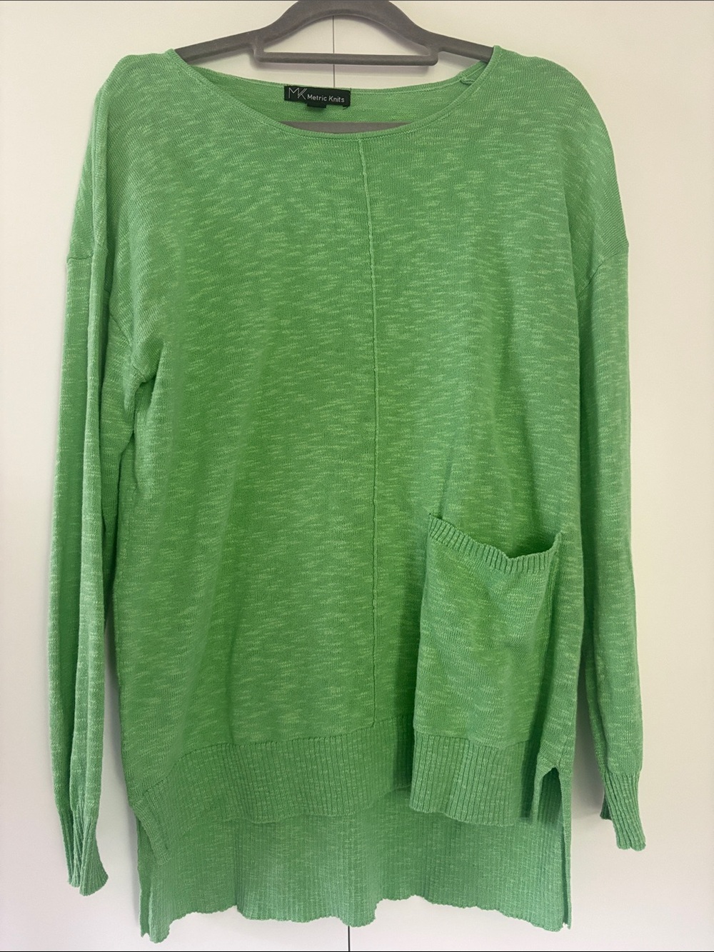 Metric Knits cotton & linen sweater S